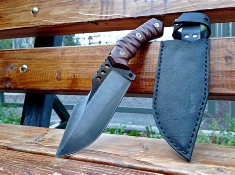 Кованый нож “Rex”. Походный нож ручной работы. — vaulaknives.ru