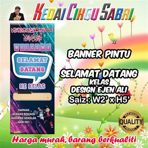 Banner Pintu Selamat Datang Kelas Baru Shopee Malaysia