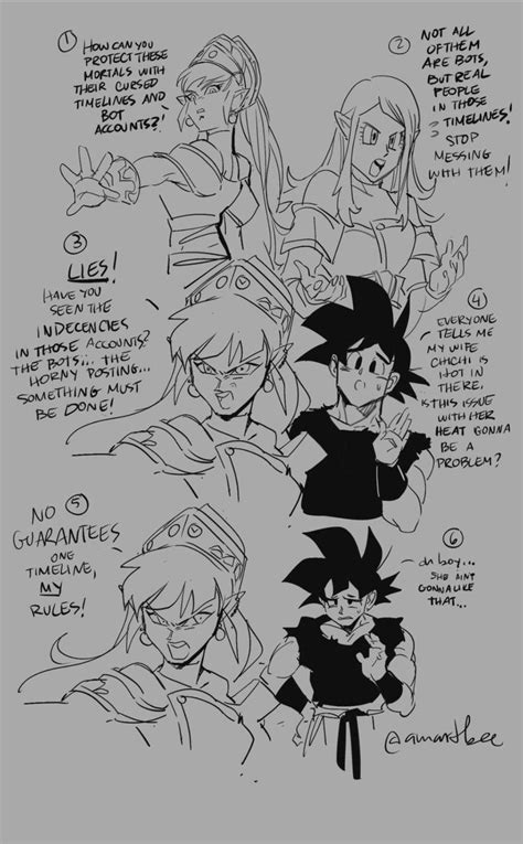 Aeos and Chronoa and Son Goku (Super Dragon Ball Heroes) | Dibujos ...