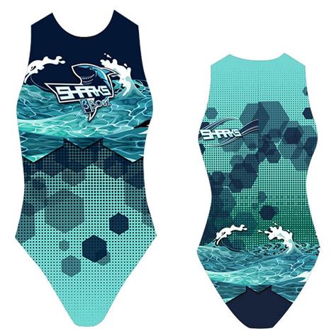 Bbosi Sharks Womens Water Polo Suits Costume Waterpoloshop