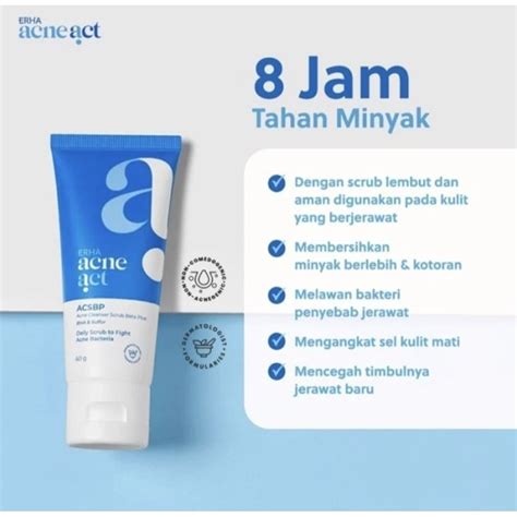 Jual ERHA Acneact ACSBP BHA Sulfur 60g Sabun Cuci Muka Khusus Kulit