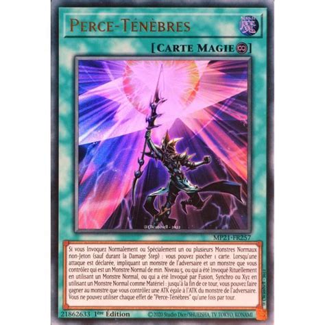 Carte YU GI OH MP21 FR257 Perce Ténèbres Ultra Rare NEUF FR Cdiscount