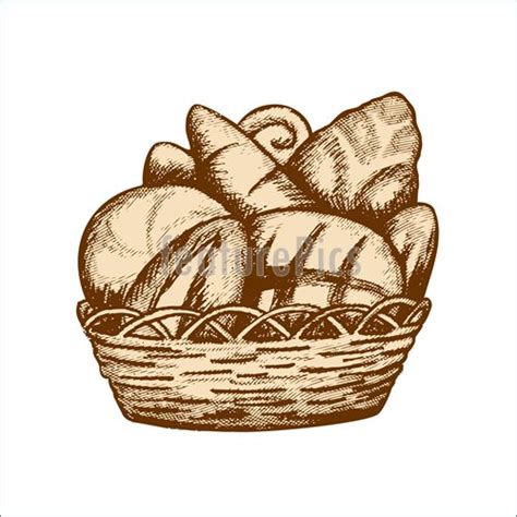 Bread Basket Drawing at PaintingValley.com | Explore collection of ...