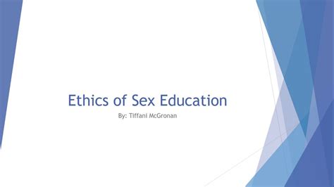 Ethics Of Comprehensive Sex Education Youtube