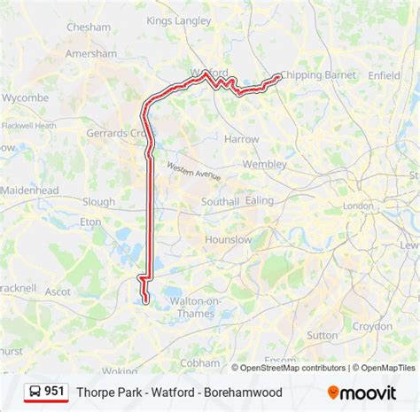 951 Route Schedules Stops Maps Borehamwood Updated