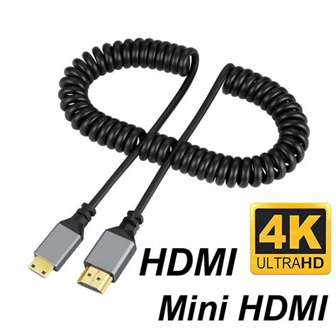 Câble Spiral Flexible 4K Micro Mini HDMI Enroulé Test et Avis