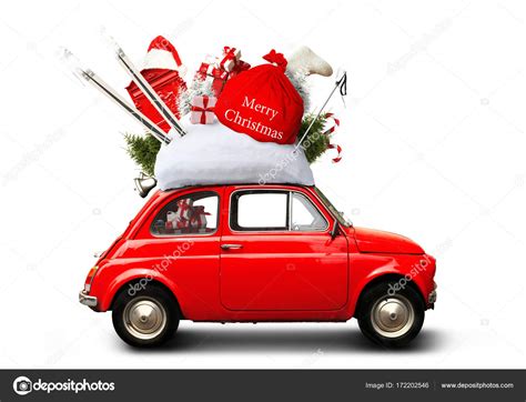 Christmas Car Santa Claus — Stock Photo © Dorian2013 172202546