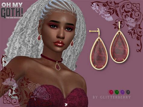 The Sims Resource Oh My Goth Dusk Earrings