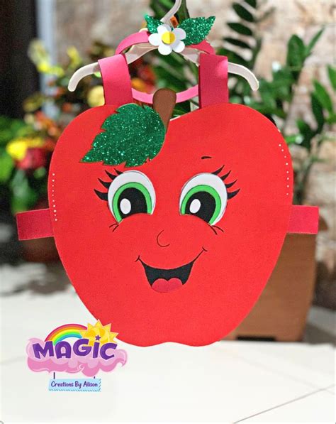 Traje De Manzana Foami Preschool Arts And Crafts Fruit Costumes