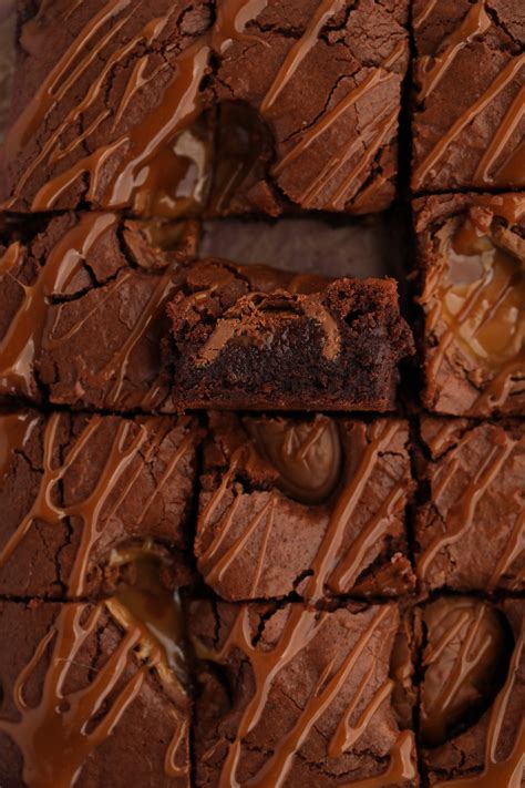 Caramel Easter Egg Brownies