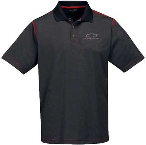 Chevrolet Racing Mens Carbon Fiber Polo-ChevyMall