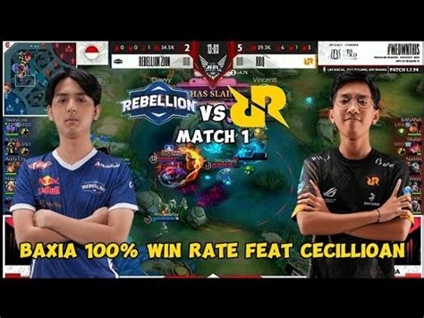 MPL ID S 12 GAME KE 1 RBL VS RRQ COMBO BAXIA DAN CECILIONTAK TERBENDUNG