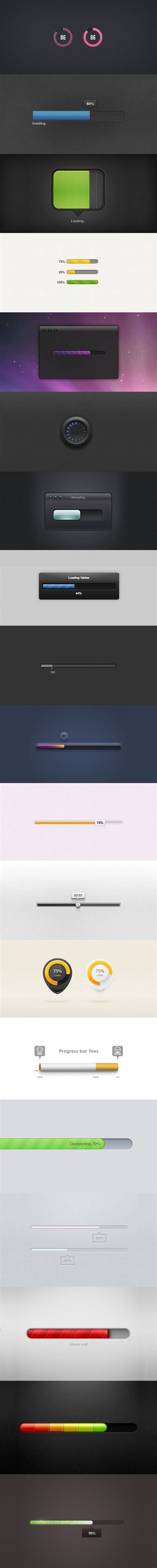 30 Beautiful Progress Bar Designs Vol 1 Bar Design Progress Bar