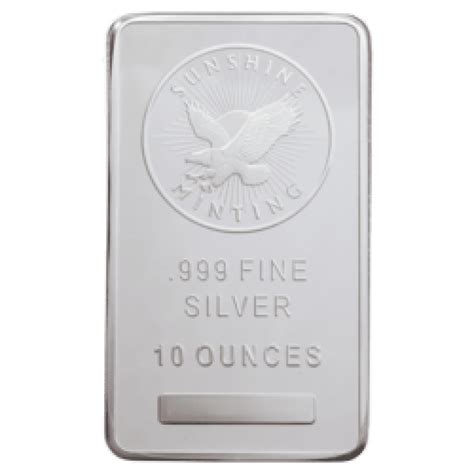 10 Oz Silver Bar Various Brands - Buy Gold and Silver Coins and Bullion ...