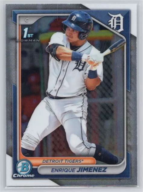 2024 BOWMAN BCP 31 Enrique Jimenez 1 Cromo Prospects Detroit Tigers