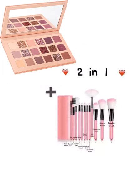 2 In 1 HUDABEAUTY NUDE PALETTES 12 Pcs Brush Set Lazada PH