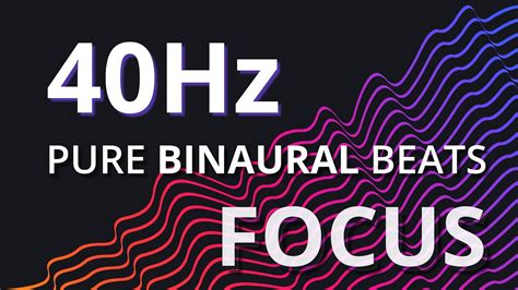 Pure Tone Hz Binaural Beat Improve Focus Memory Study Cure Youtube