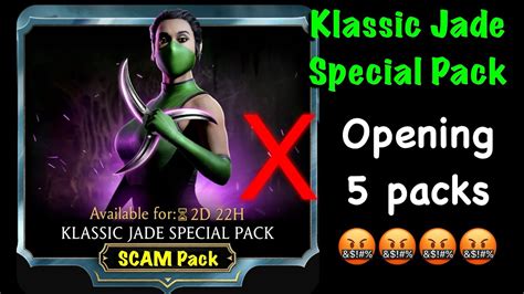 Mk Mobile Klassic Jade Special Pack Opening 5 Packs Dont Buy This