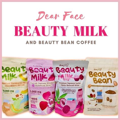 Dear Face Beauty Milk Glutathione Collagen Slimming Drink Melon