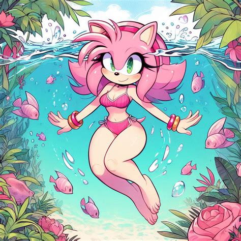 Amy Rose Swimsuit Diving 20 By Bludinimax On Deviantart