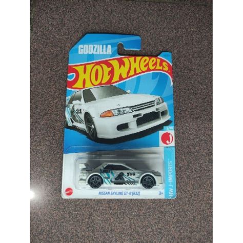 Jual HOT WHEELS NISSAN SKYLINE GT R R32 HW JAPAN CARD GODZILLA Shopee Indonesia