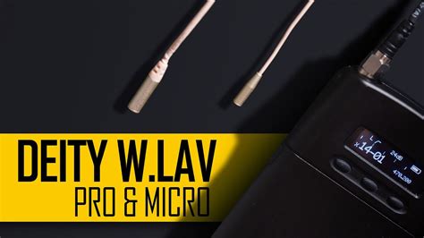 DEITY W.Lav Pro & Micro Lavalier Microphones - YouTube