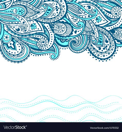 Abstract paisley background Royalty Free Vector Image