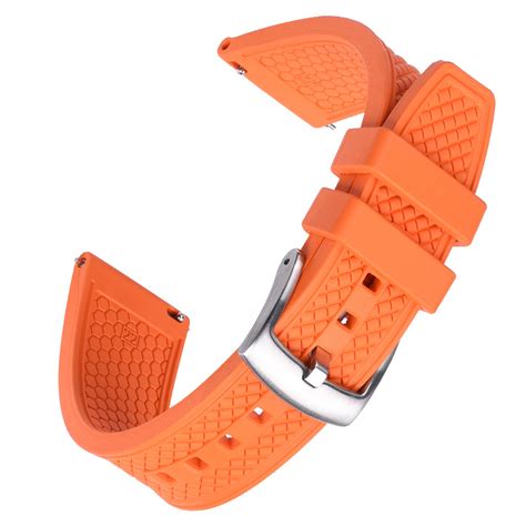 Juelong High Performance Fluororubber Watch Band Fkm Rubber Watch Strap