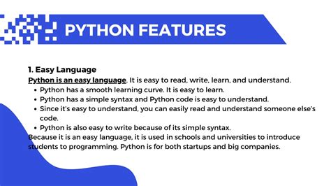 Ppt Features Of Python Powerpoint Presentation Free Download Id