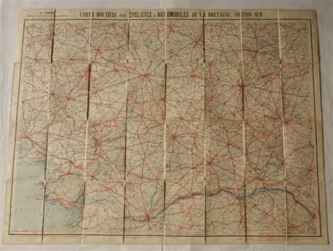 Carte Routi Re Ancienne Taride N Bretagne Section Sud Eur