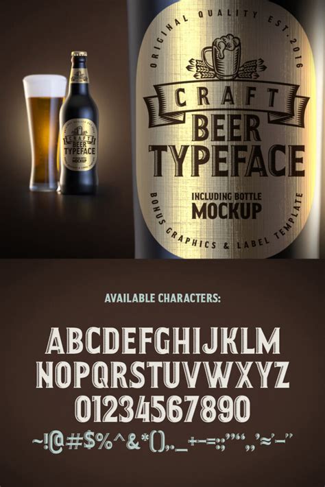 Craft Beer Typeface - MasterBundles