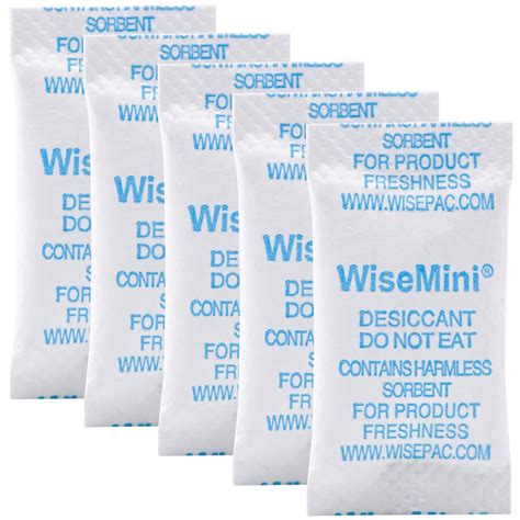 Wisesorb 1 Gram 300 Packs Silica Gel Packets, Silica Packets, Tyvek