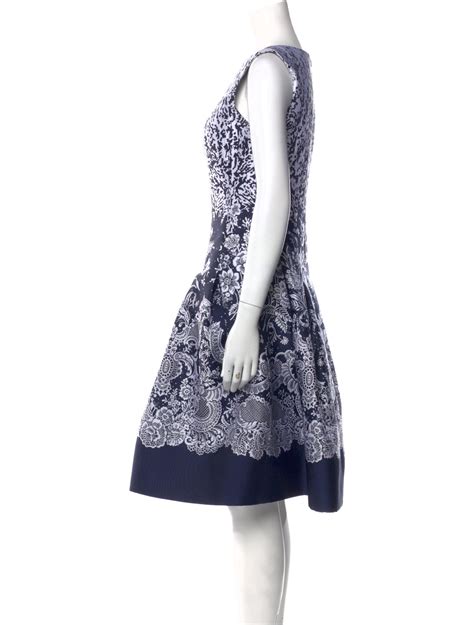 Oscar De La Renta 2015 Knee Length Dress White Dresses Clothing