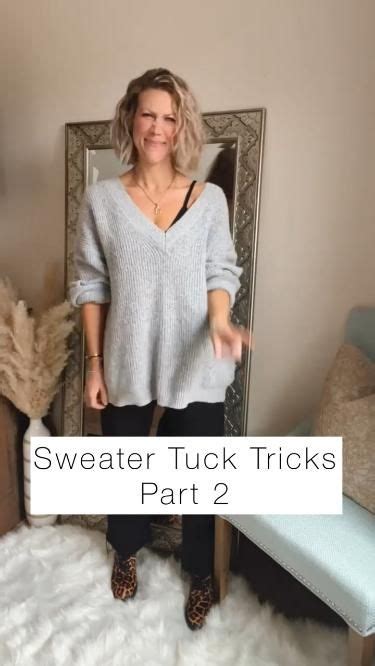 Sweater Tucking Tips Clothing Hacks Easy Trendy Outfits Fashion