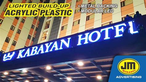 Build Up Acrylic Plastic Sign Lighted With Modular Led Signage