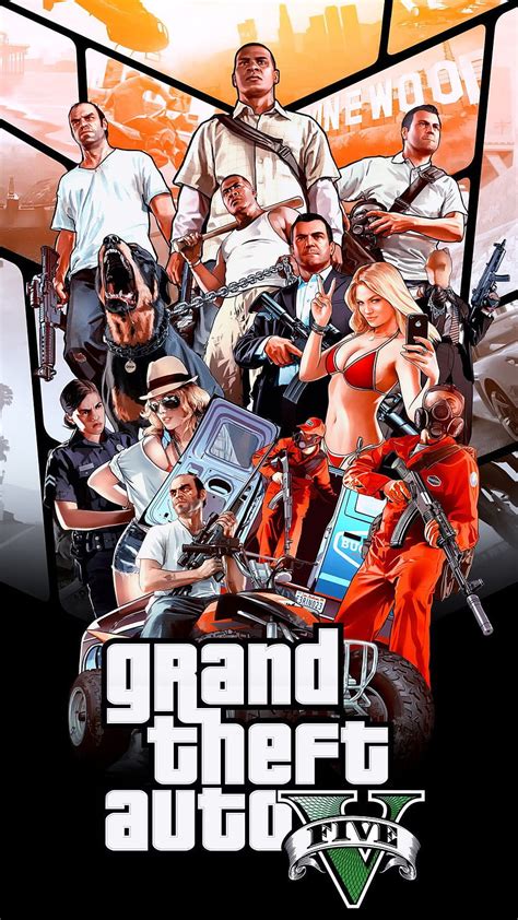 Gta V Poster Mobile IPhone Android Samsung Pixel Xiaomi En 2020