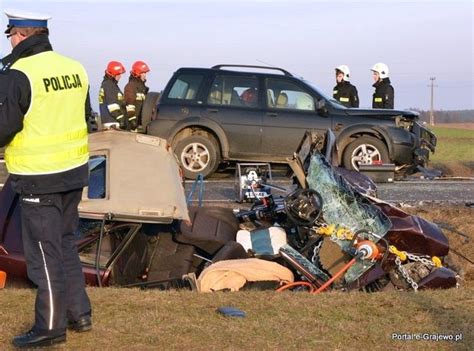 Grajewo Ruda Wypadek śmiertelny na DK 65 Audi zderzyło się z land