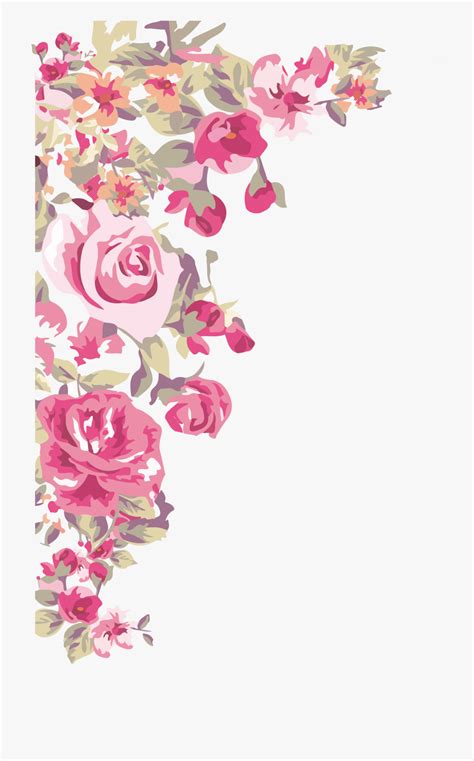 flower corner border design png 10 free Cliparts | Download images on ...