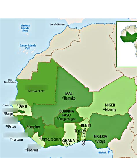 Glst Geography West Africa Countries Pt Diagram Quizlet