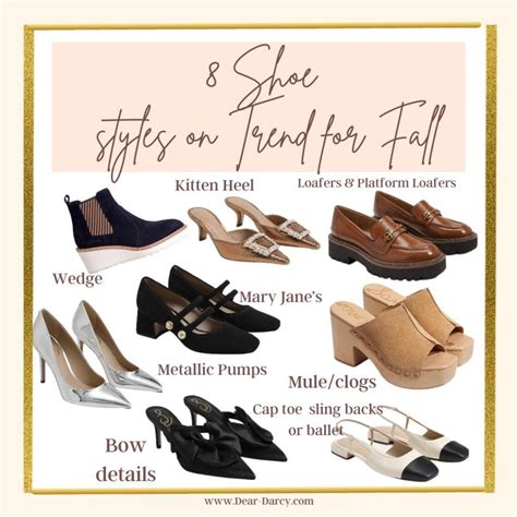 8 Shoe Styles You Need For Fall - Dear D'Arcy