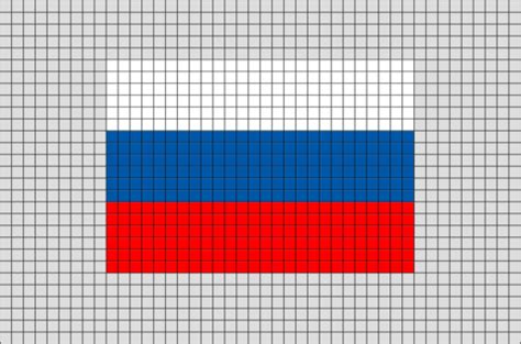 Flag of Russian Federation Pixel Art | Pixel art, Pixel art design, Lego art