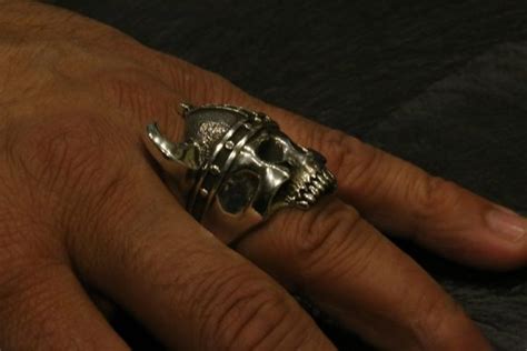 XL VIKING SKULL RING | Silver Skull Ring | Alfred Albrizio Inc