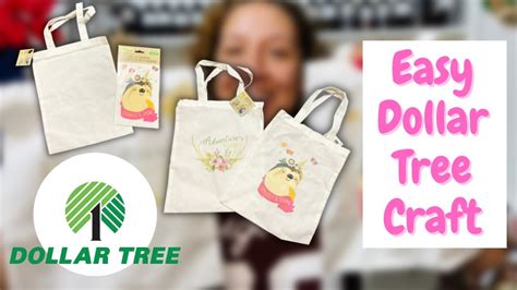 Dollar Tree Tote Bag W Iron On Budget Friendly Easy DIY YouTube