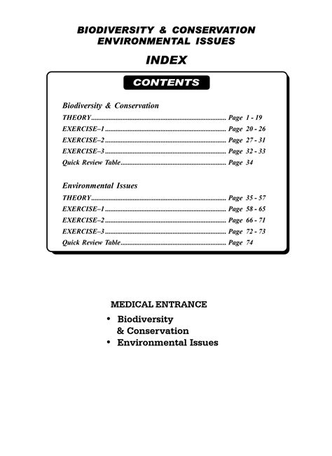 SOLUTION Biodiversity Conservation And Environmental Issues Neet