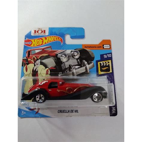 Hot Wheels Cruella De Vil Hw Screen Time Dalmatians Shopee Brasil