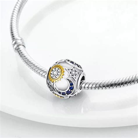 Sun Moon Stars Sterling Silver Pandora Fit Charm Etsy