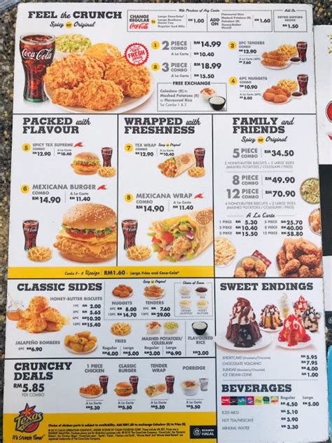 Combo Texas Chicken Menu Malaysia - Texas Chicken Menu Bucket Chicken Menu Kentucky Fried ...