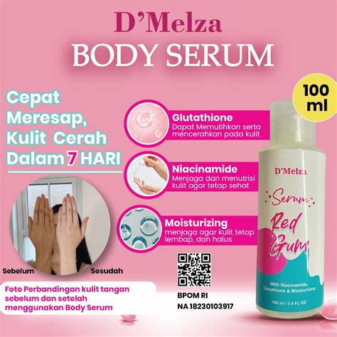 Jual Body Serum D Melza Body Serum Mencerahkan Melembabkan Kulit