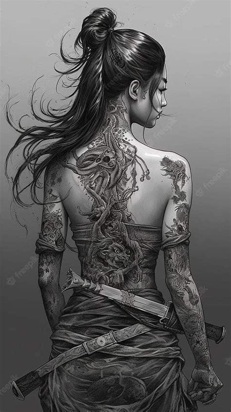 Pin By Jose Giraldo On MITOLOGY AND FANTASY Female Samurai Tattoo