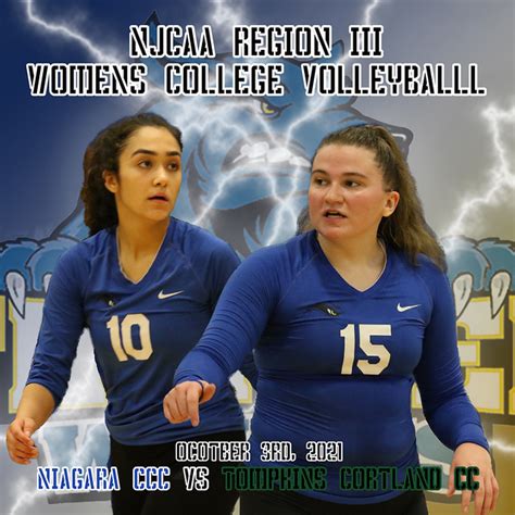 Njcaa Reg Iii Womens Volleyball Nccc Vs Tompkins Cortland Cc 10 3 21